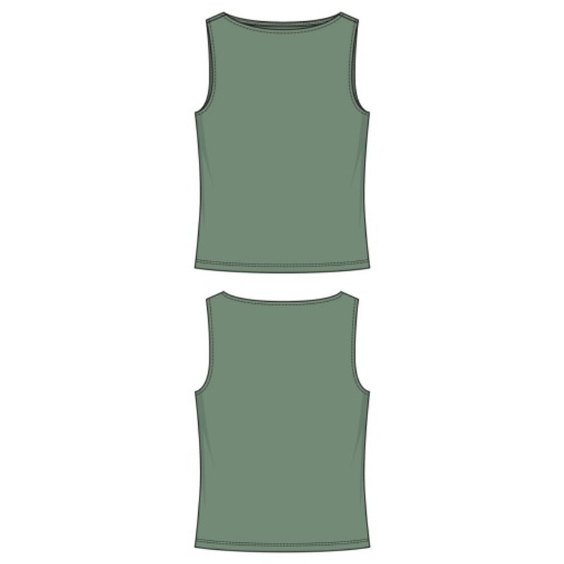 Liverpool Los Angeles - Womens Sleeveless Boat Neck Rib Knit Top