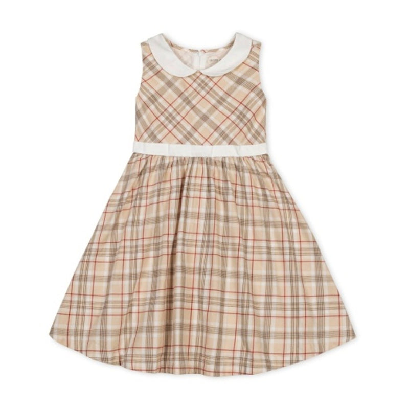 Hope & Henry - Girls Organic Sleeveless Peter Pan Collar Party Dress