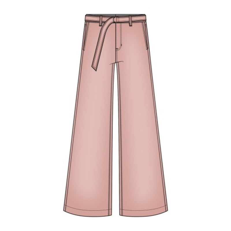 Liverpool Los Angeles - Womens Stride Wide Leg with Self Belt 28 Inseam