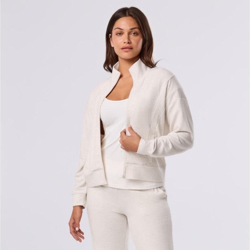 Thirty Three Threads - Unisex Cozy Paneled Full Zip Oat