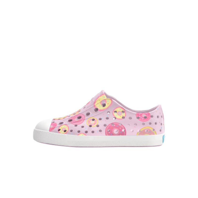 Native Shoes - Unisex Jefferson Print Kids - Barely Pink/ Shell White/ Donuts