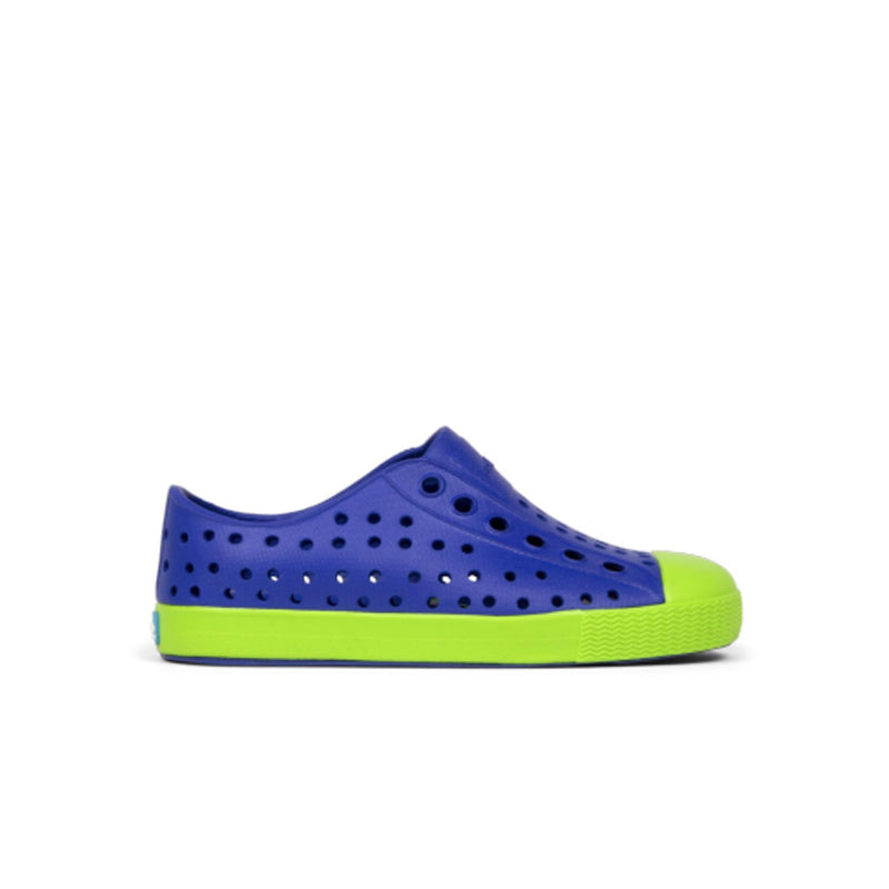 Native Shoes - Unisex Jefferson Kids - Adventure Blue/ Snap Green