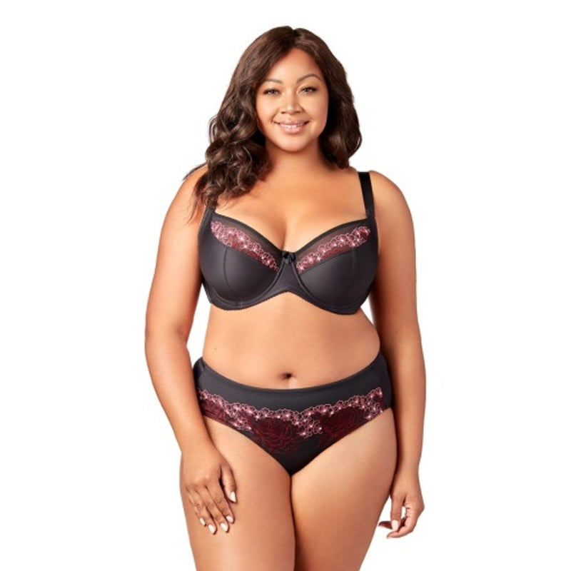 Elila - Womens Swiss Embroidery Balcony Underwire