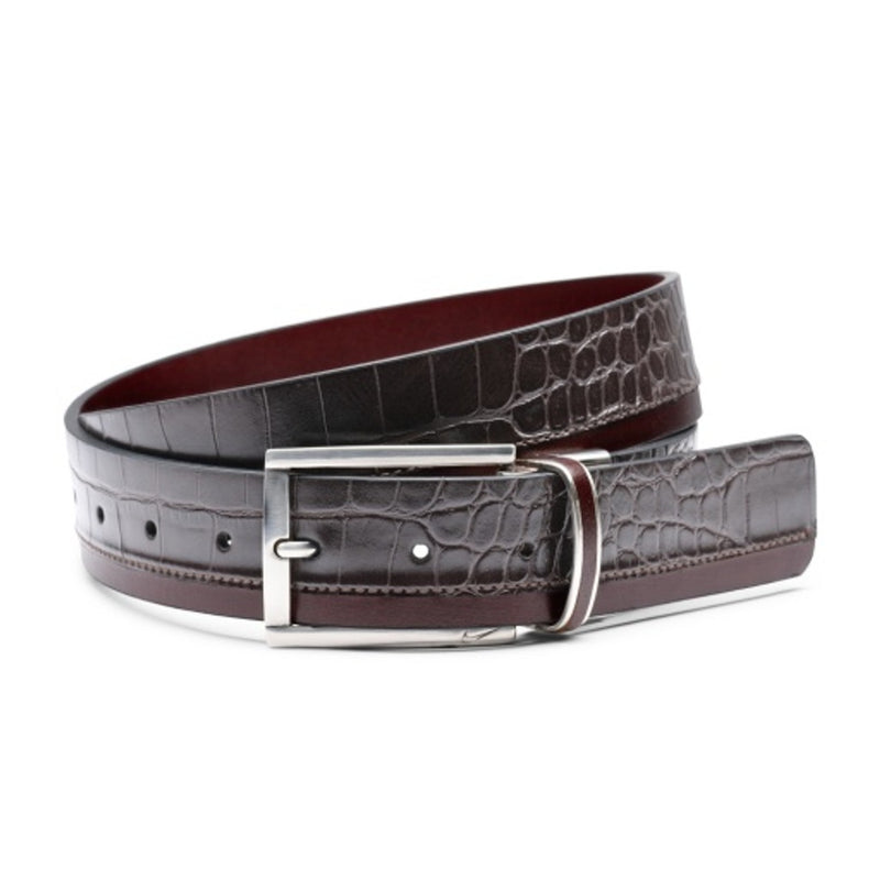 Nike - Will Leather Goods Mens Croco Leather Reversible with Leather Inlay Loop