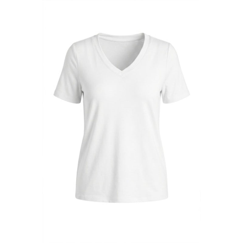 Liverpool Los Angeles - Womens Short Sleeve V-Neck Knit Tee