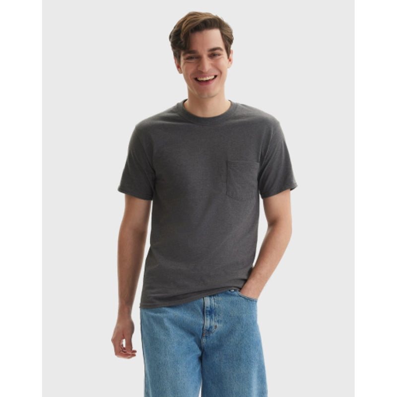 Hanes - Unisex Beefy-T Unisex Cotton Pocket T-Shirt