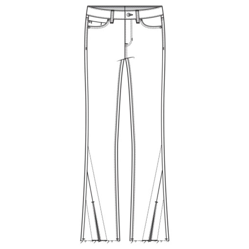 Liverpool Los Angeles - Womens Hannah Crop Flare with Twisted Slit 27" Inseam