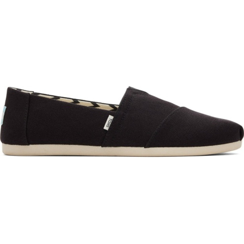 TOMS - Womens Alpargata Classic - Black Recycled Cotton Canvas