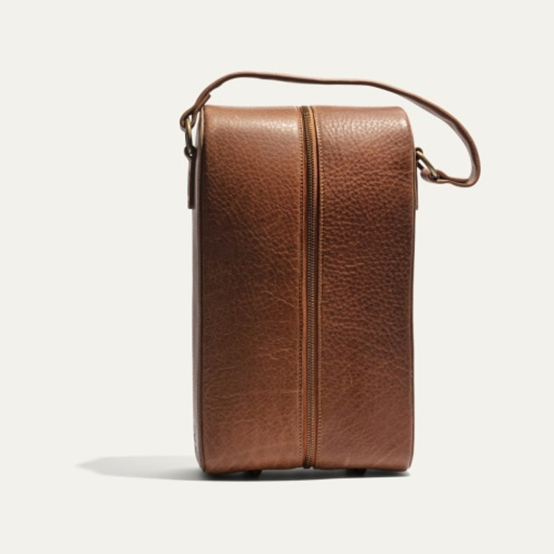 WILL Leather Goods - Unisex Hard Double Leather Wine Case
