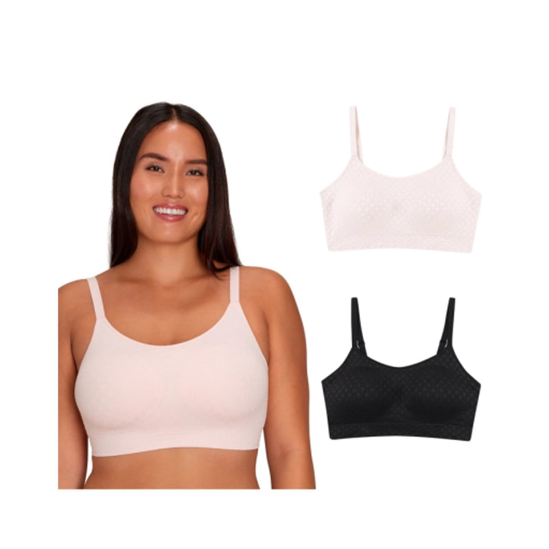 Hanes - Womens Playtex Seamless Full Coverage Wireless Bra 2-Pack