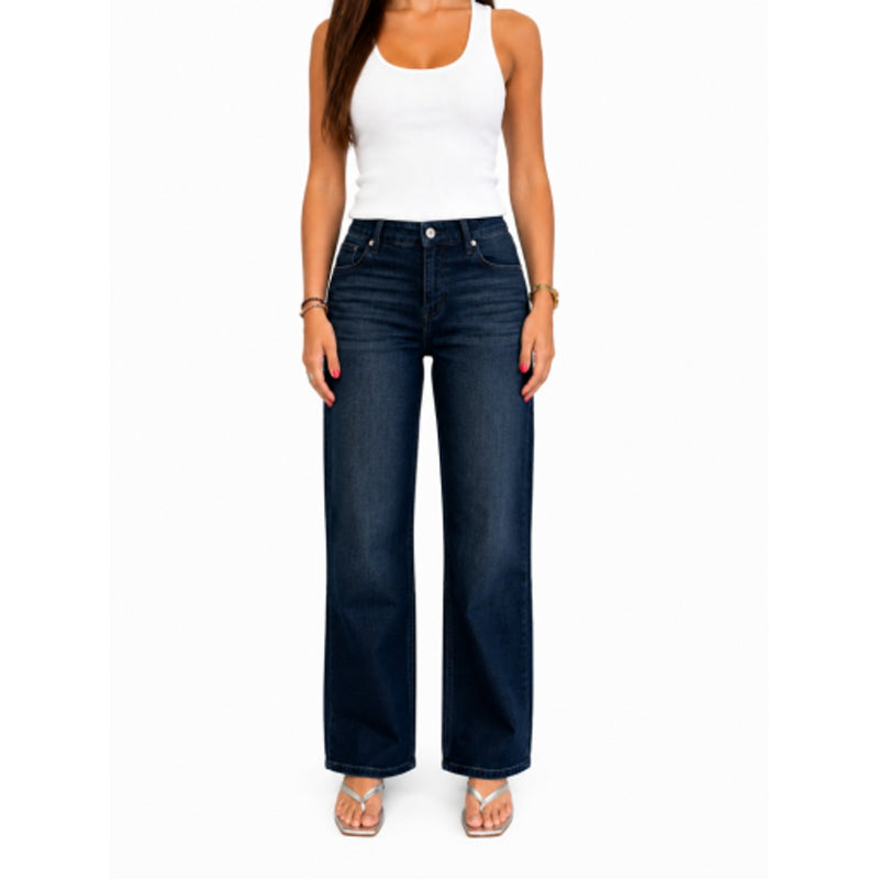 1822 Denim - Womens Petite 28" Wide Leg Jean