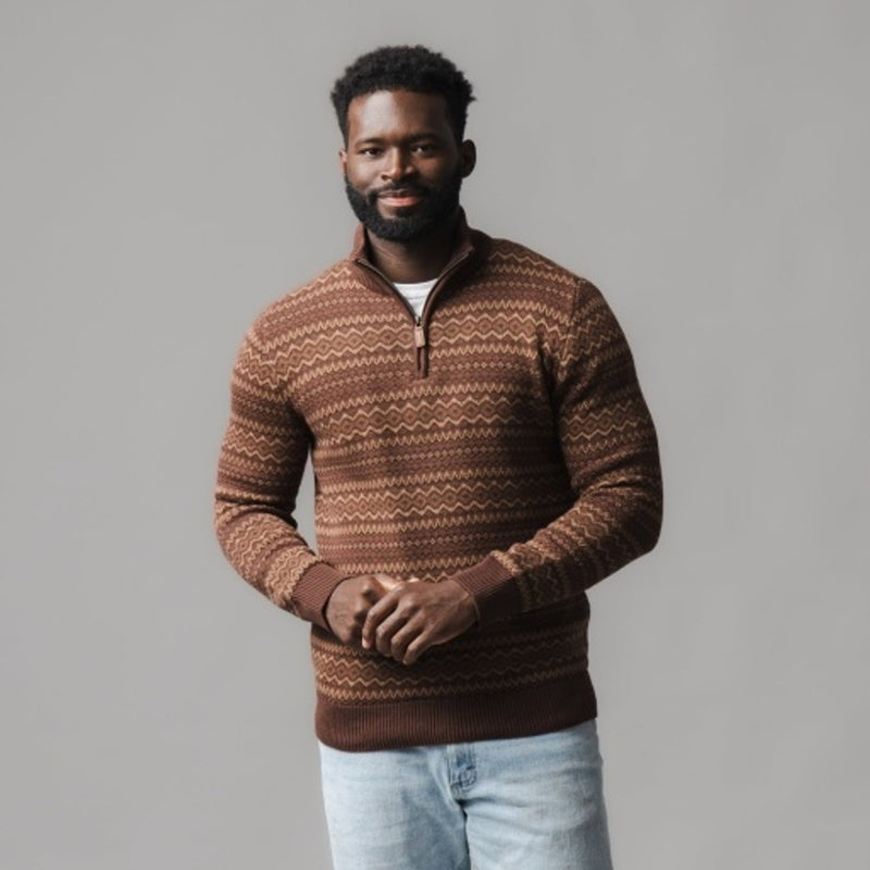 Hope & Henry - Mens Organic Half Zip Pullover