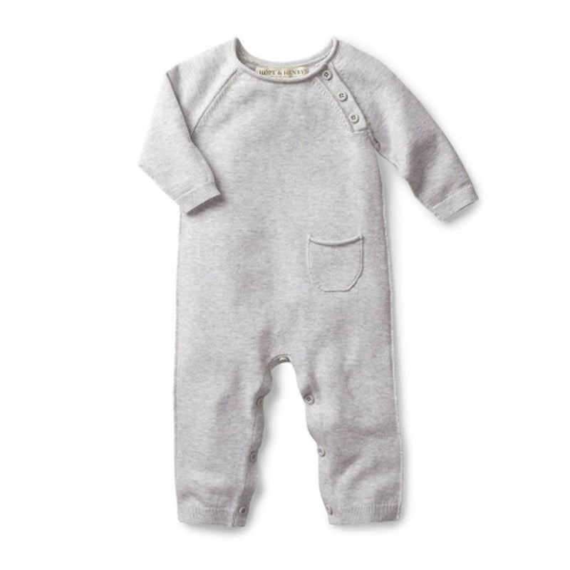 Hope & Henry - Baby Raglan Knit Romper