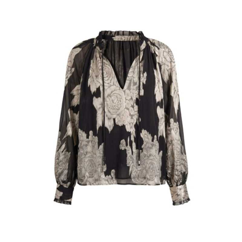 Liverpool Los Angeles - Womens Long Slv Woven Top with Ties