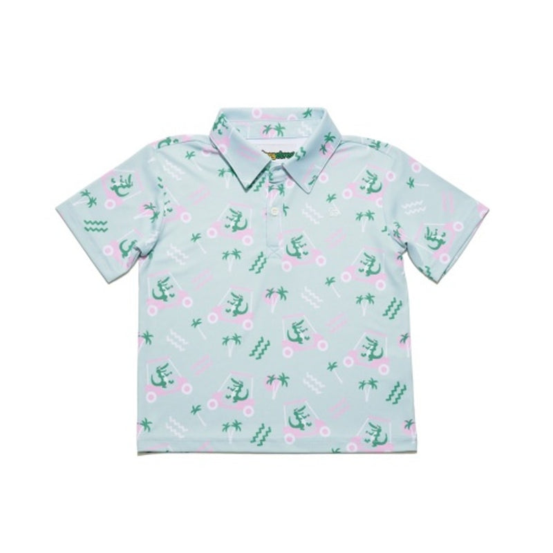 Tipsy Elves - Baby Toddler Golf Cart Gator Golf Polo