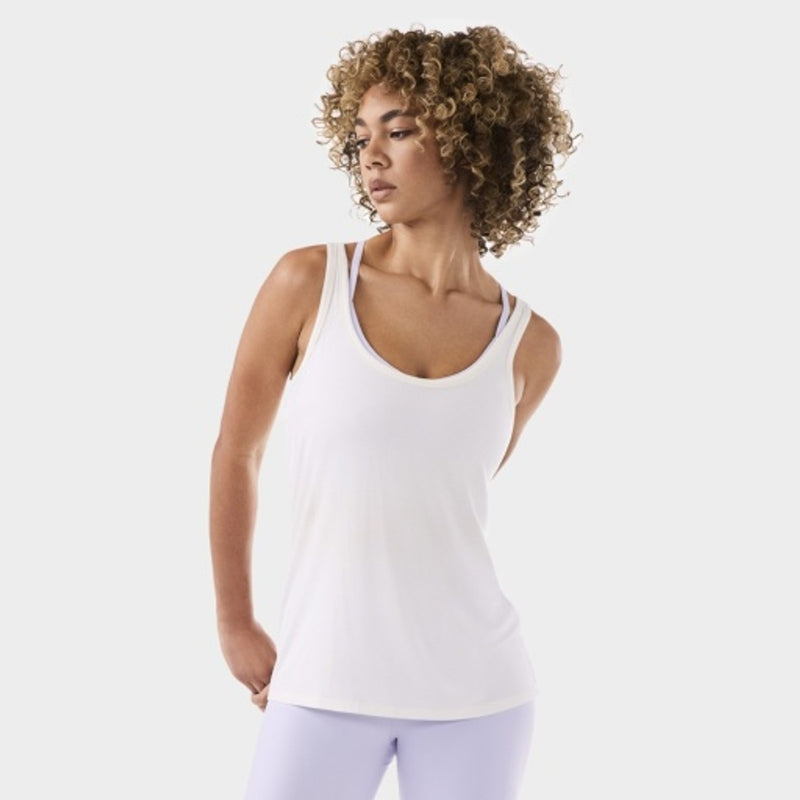 Thirty Three Threads - Unisex Fitted Swoop Tank Coconut
