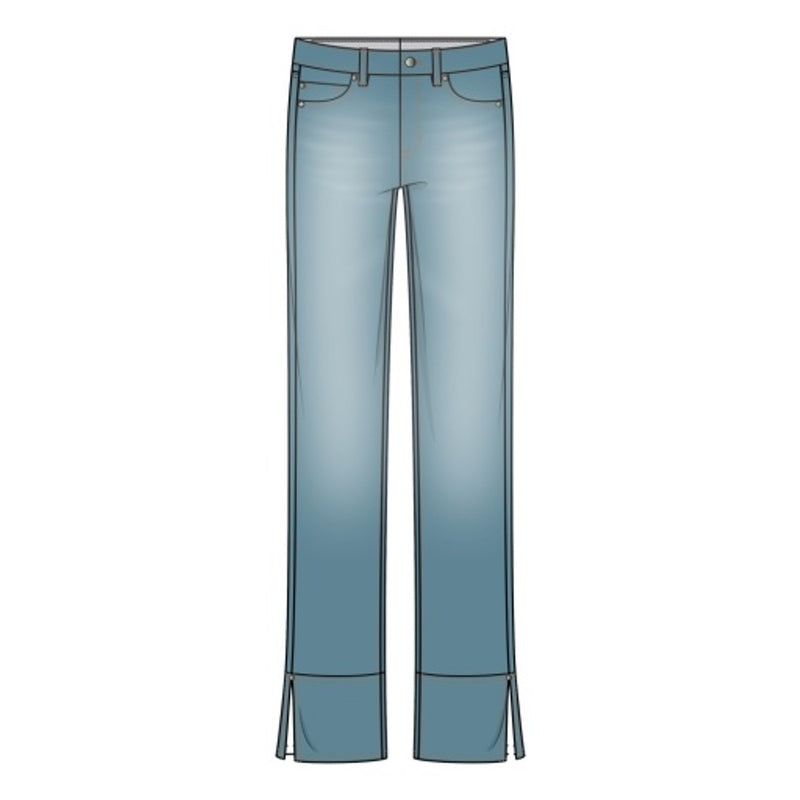 Liverpool Los Angeles - Womens Kennedy Straight with Cuff and Slit 30" Ins