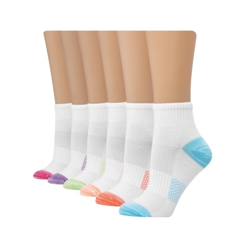 Hanes - Womens X-Temp Womens Ankle Socks 6-Pairs
