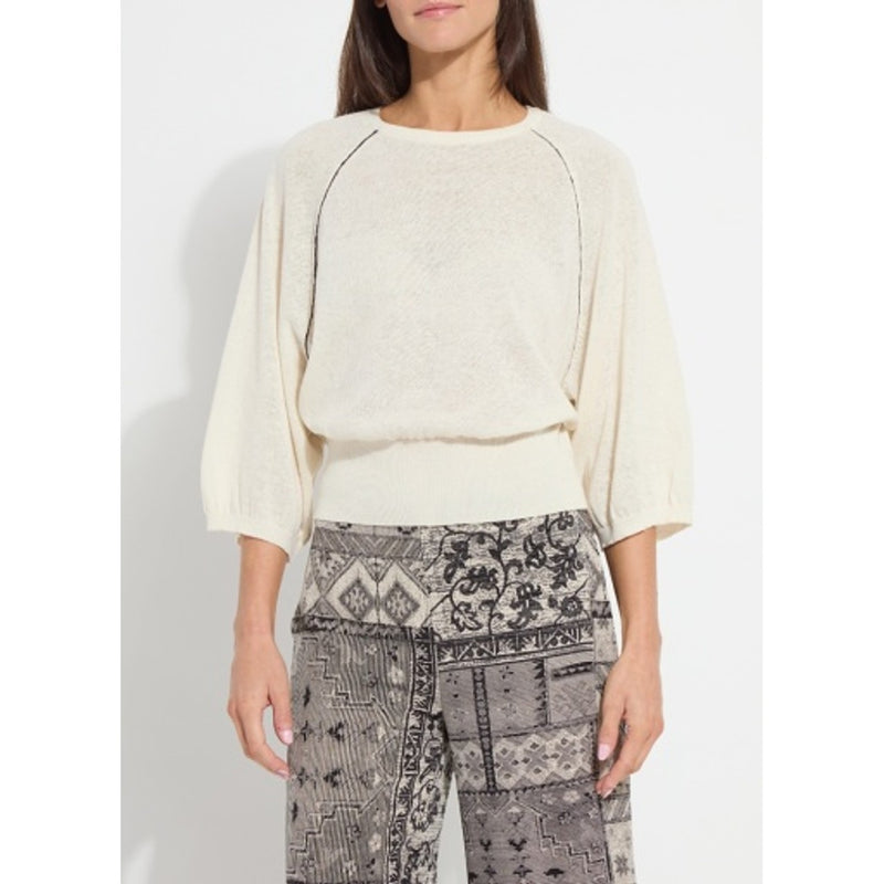 Lysse - Womens Anabela Wide Sleeve Knit Linen Sweater