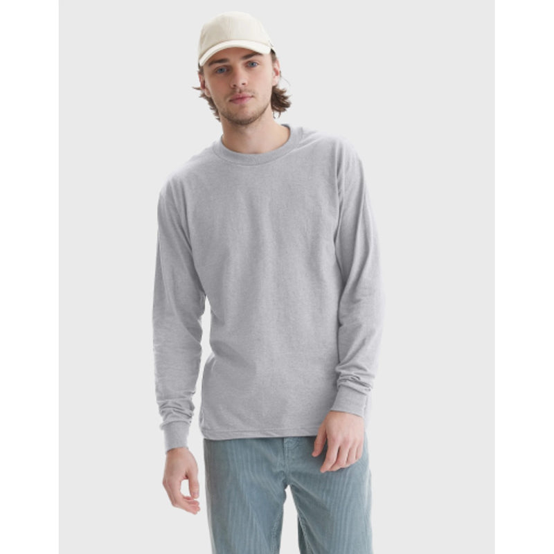 Hanes - Mens Beefy Mens Long Sleeve T-Shirt Cotton