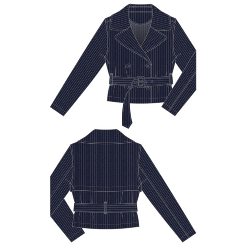 Liverpool Los Angeles - Womens Cropped Trench Jacket