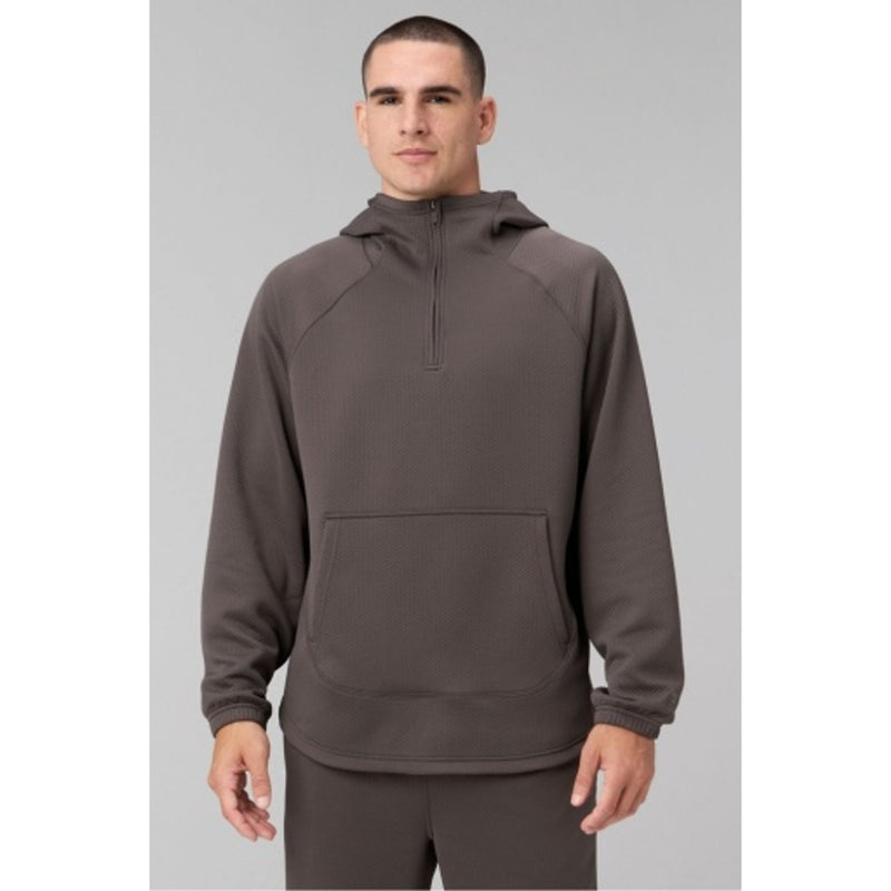 Fabletics - Mens the Gridtech Quarter Zip Hoodie