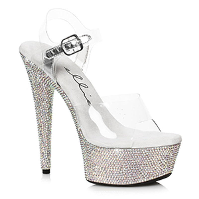 Ellie Shoes - 6" Rhinestones Platform Sandal