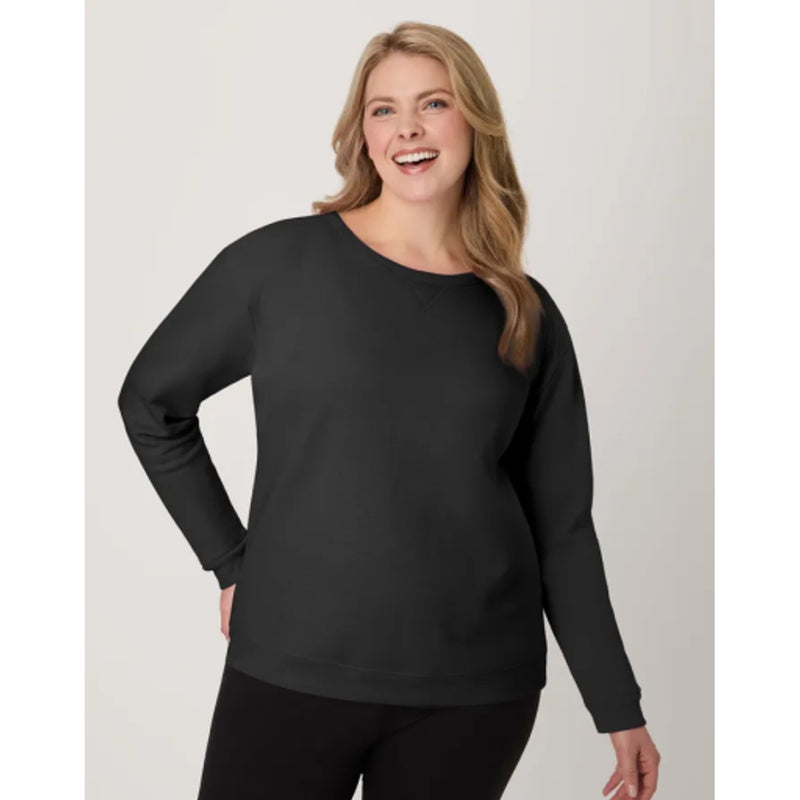 Hanes - Womens Ecosmart Womens Fleece Sweatshirt V-Notch