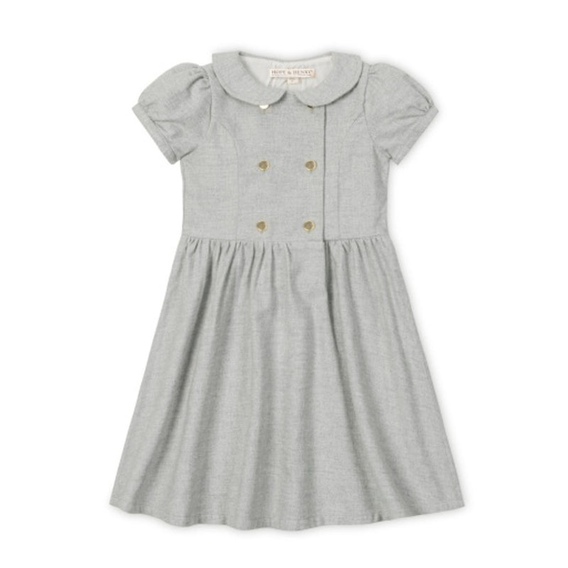 Hope & Henry - Girls Organic Double Breasted Flannel Dress