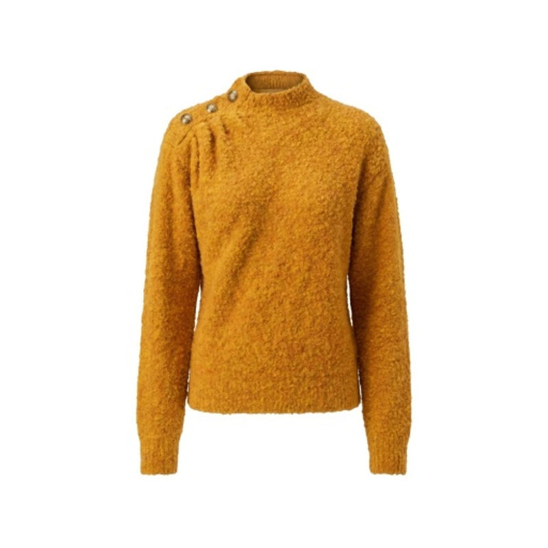 Liverpool Los Angeles - Womens Long Slv Mock Neck Sweater with Buttons