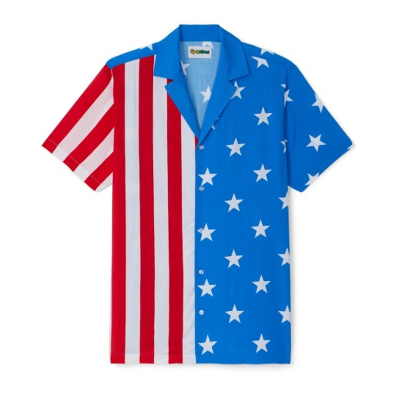 Tipsy Elves - Mens Vertical Flag Cabana Shirt