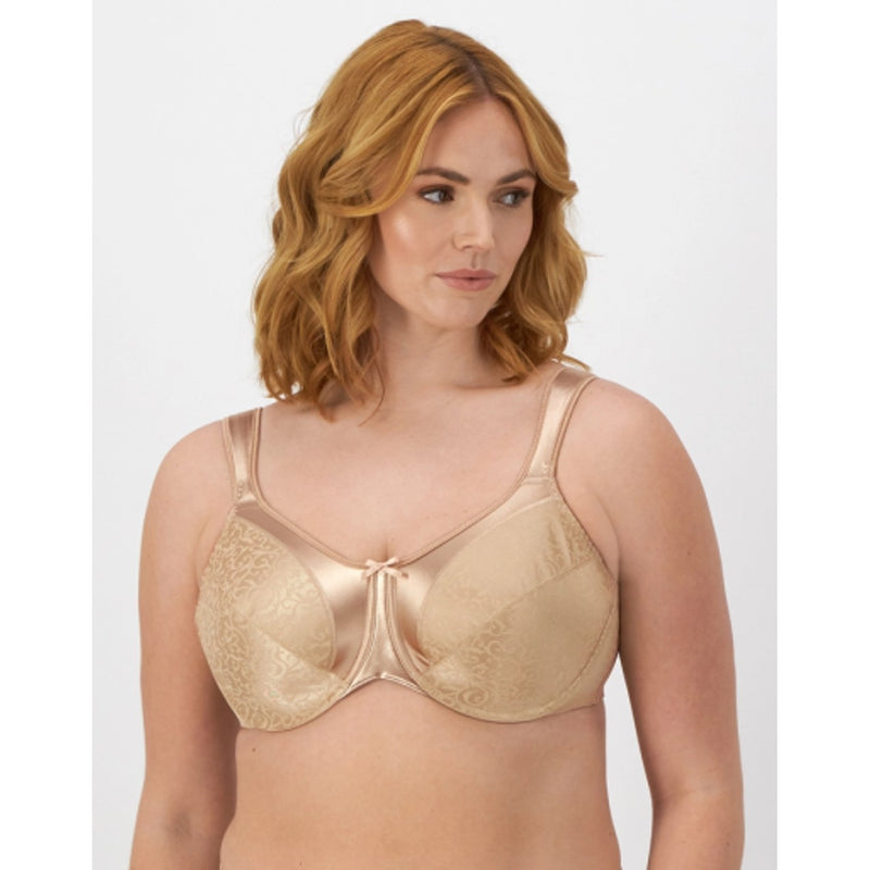 Hanes - Womens Bali Satin Tracings Underwire Minimizer Bra