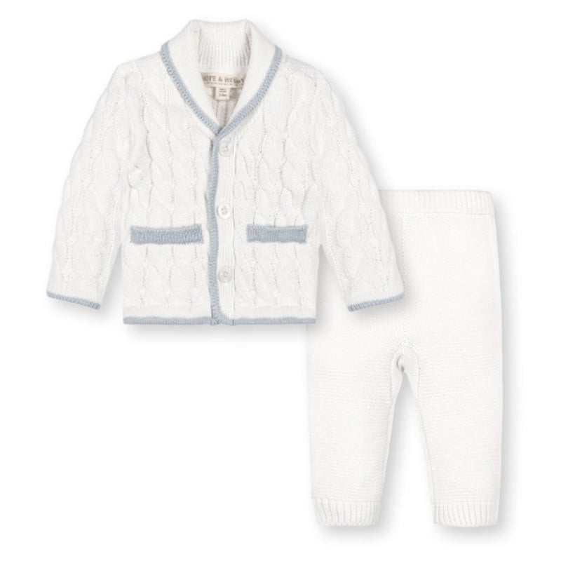 Hope & Henry - Baby Organic Cardigan and Legging Set