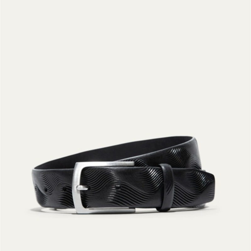 WILL Leather Goods - Mens Wave Embossed Belt