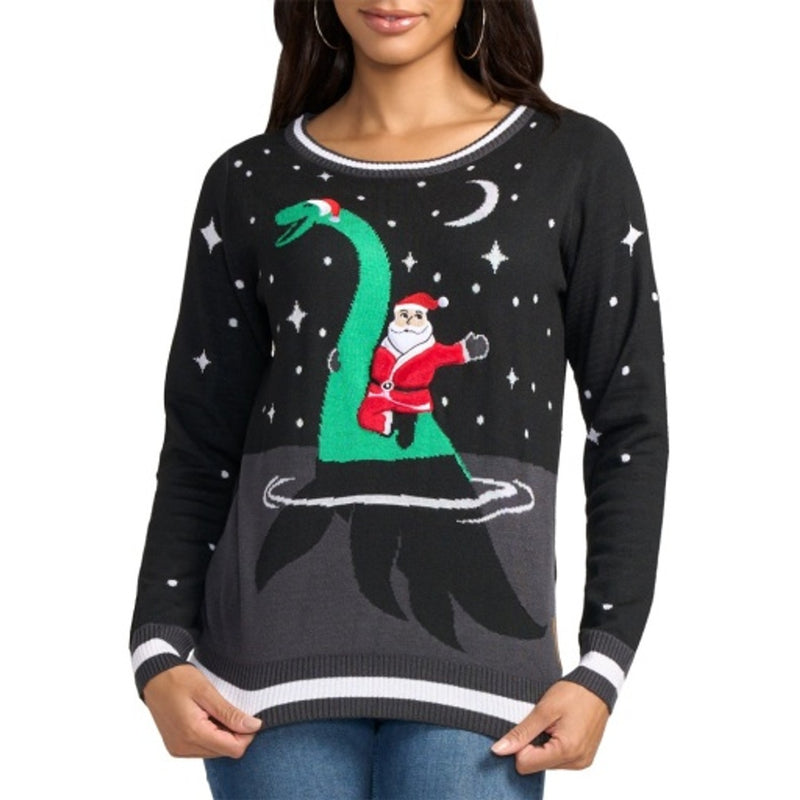 Tipsy Elves - Womens Nessie Ugly Christmas Sweater