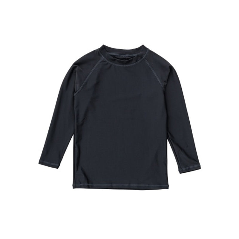 Snapper Rock - Boys Slate Arm Band Long Sleeve Rash Top