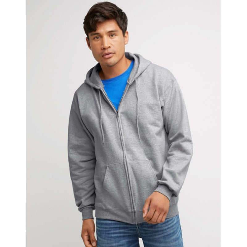Hanes - Mens Ultimate Mens Full-Zip Heavyweight Fleece Hoodie