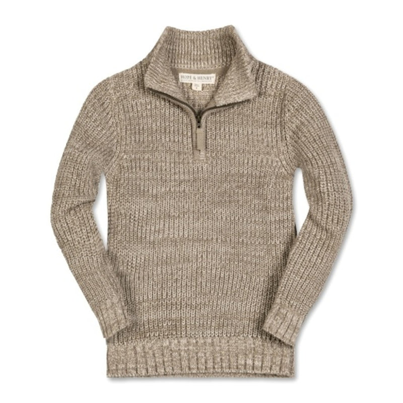 Hope & Henry - Boys Organic Half Zip Sweater