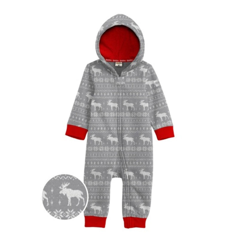 Tipsy Elves - Baby / Toddler Grey Moose Jumpsuit
