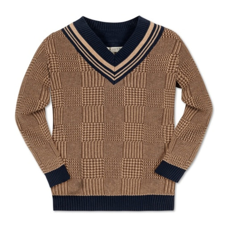 Hope & Henry - Boys Organic Intarsia Cricket Sweater