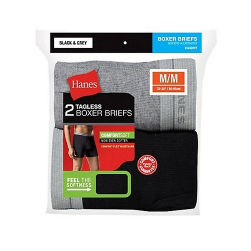 Hanes - Mens Tagless Boxer Briefs 2-Pack