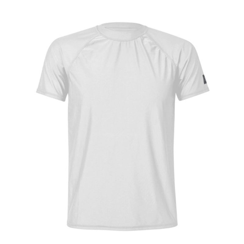 Snapper Rock - Mens White Short Sleeve Rash Top