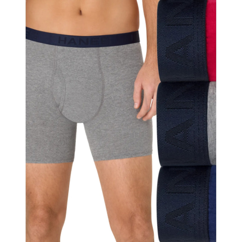 Hanes - Mens Ultimate® Comfortblend® Mens Underwear Boxer Briefs Pack – 3-Pack – Cool Comfort® – Moisture Wicking