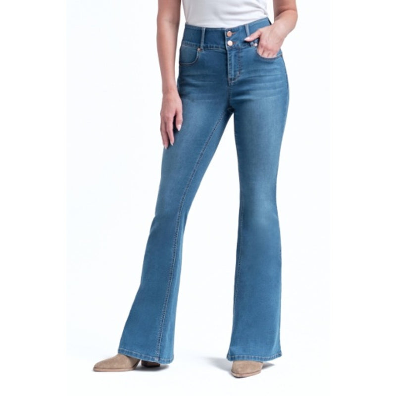 1822 Denim - Womens 34" High Rise Flare with Shapewear Fit and Lift