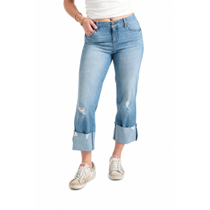 1822 Denim - Womens 29.5-25 Roll Cuff Straight Leg Jean