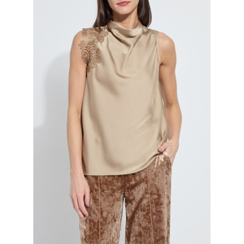 Lysse - Womens Teresa Guipure Lace Trim Shell