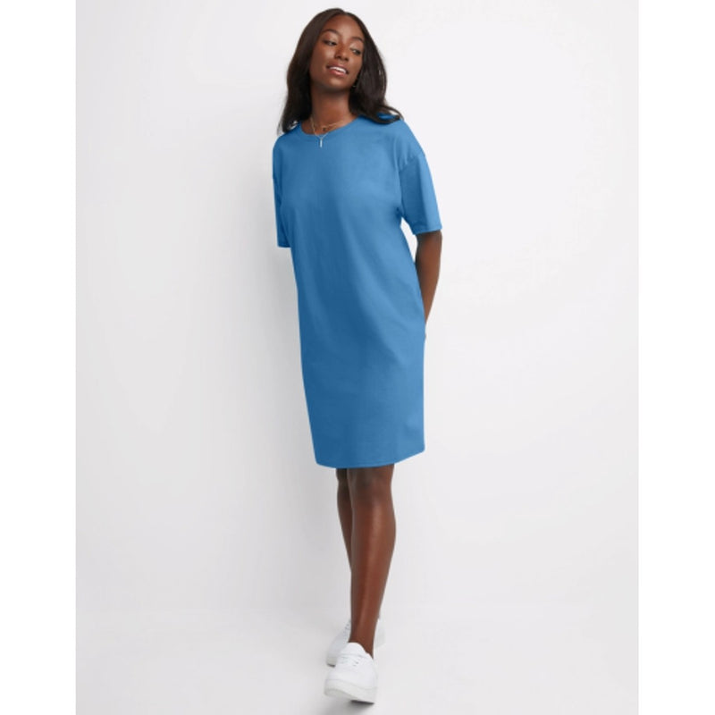 Hanes - Womens 5660-Hanes Essentials Womens T-Shirt Dress Cotton