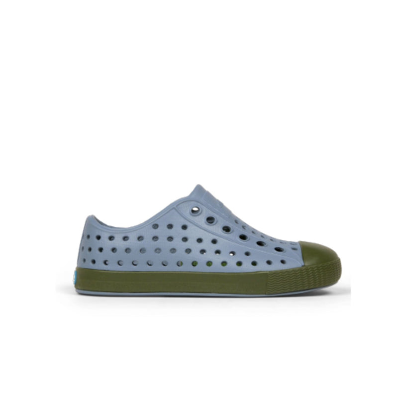 Native Shoes - Unisex Jefferson Kids - Stingray Blue/ Forest Green