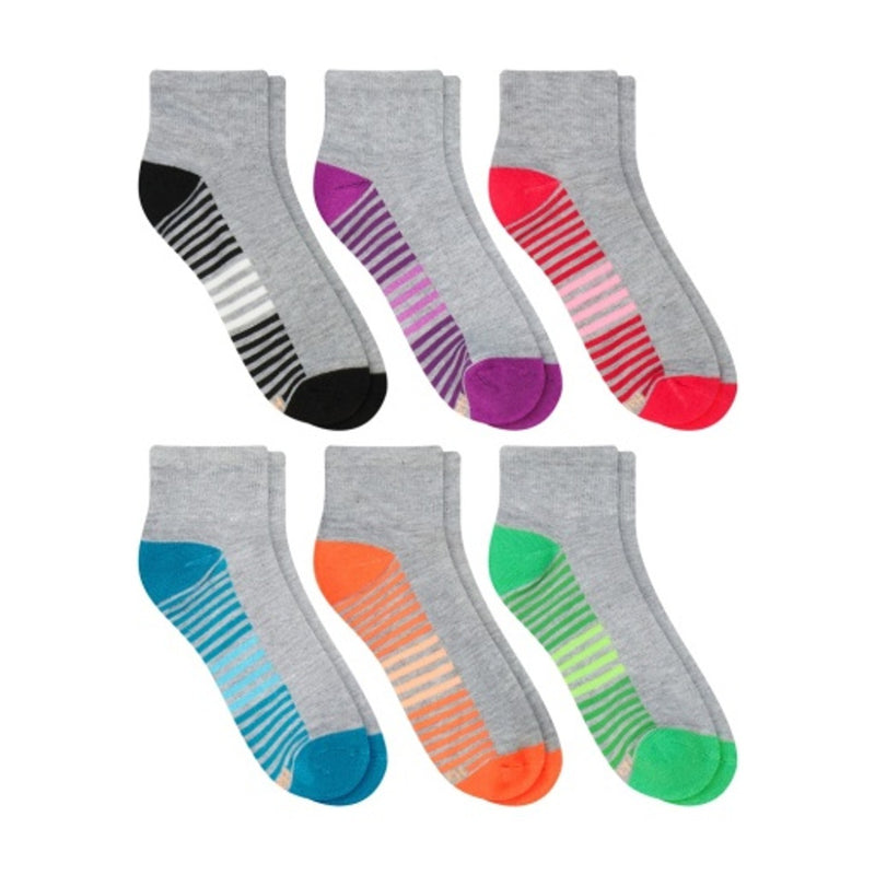 Hanes - Womens Comfort Fit Womens Ankle Socks 6-Pairs
