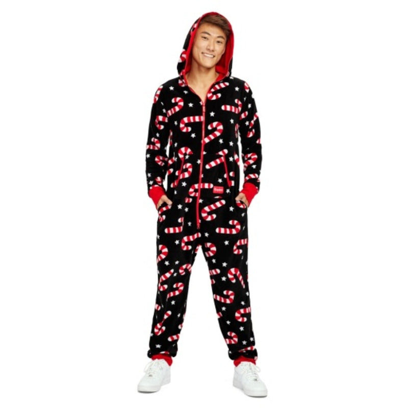 Tipsy Elves - Mens Candy Cane Lane Jumpsuit